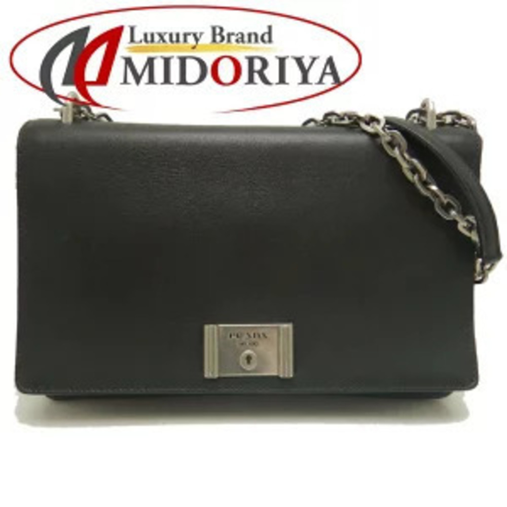 Prada Calfskin Shoulder Bag Nero Black